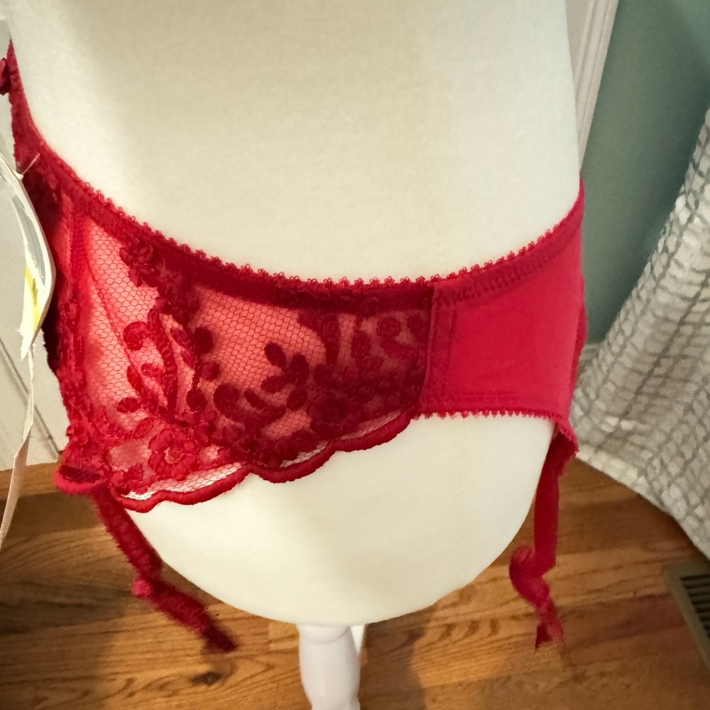 Felina Scarlet Lace Garter Belt - Picture 3 of 7